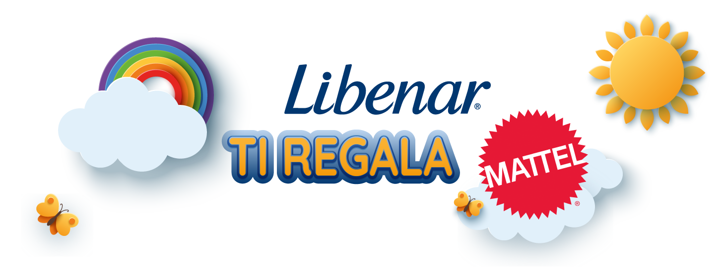 immagine decorativa con Logotitolo del concorso Libenar ti regala Mattel